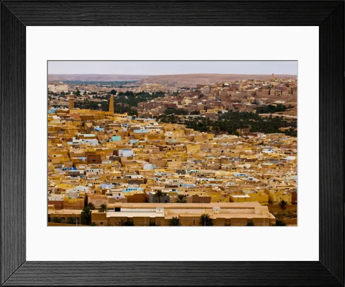 Framed Print : View over the Mozabite village of Beni Isguen, M Zab, UNESCO World Heritage Site Framed Print : View over the Mozabite village of Beni Isguen, M Zab, UNESCO World Heritage Site