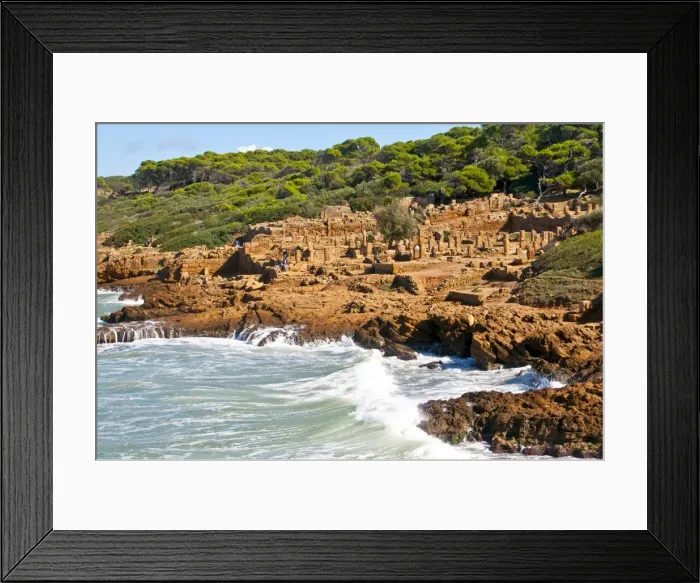 Framed Print : Roman ruins of Tipasa, UNESCO World Heritage Site, on the Algerian coast Framed Print : Roman ruins of Tipasa, UNESCO World Heritage Site, on the Algerian coast