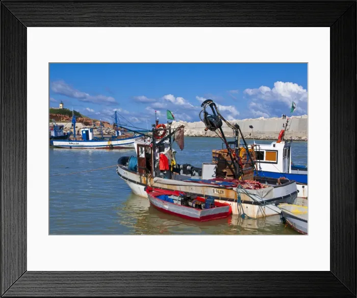 Framed Print : Fishing boat at the harbour of Tipasa, Algeria, North Africa, Africa Framed Print : Fishing boat at the harbour of Tipasa, Algeria, North Africa, Africa