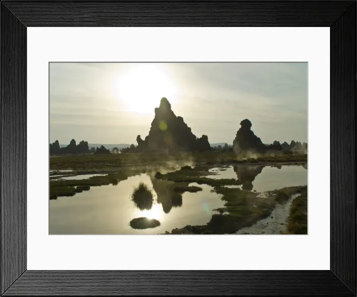Framed Print : Lac Abbe (Lake Abhe Bad) with its chimneys, Republic of Djibouti, Africa Framed Print : Lac Abbe (Lake Abhe Bad) with its chimneys, Republic of Djibouti, Africa