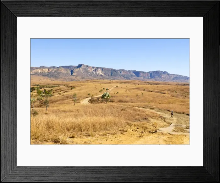 Framed Print : Road going through the Isalo National Park, Madagascar, Africa Framed Print : Road going through the Isalo National Park, Madagascar, Africa