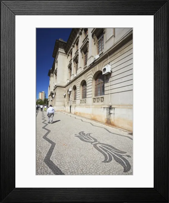 Framed Print : People walking past City Hall, Maputo, Mozambique, Africa Framed Print : People walking past City Hall, Maputo, Mozambique, Africa