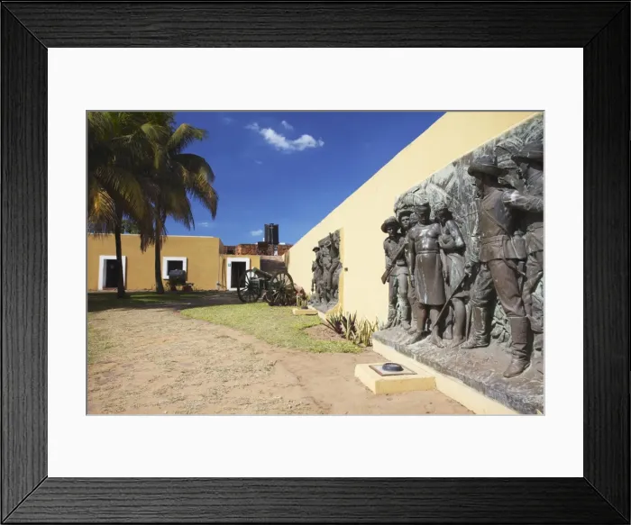 Framed Print : Sculpture in Maputo Fort, Maputo, Mozambique, Africa Framed Print : Sculpture in Maputo Fort, Maputo, Mozambique, Africa