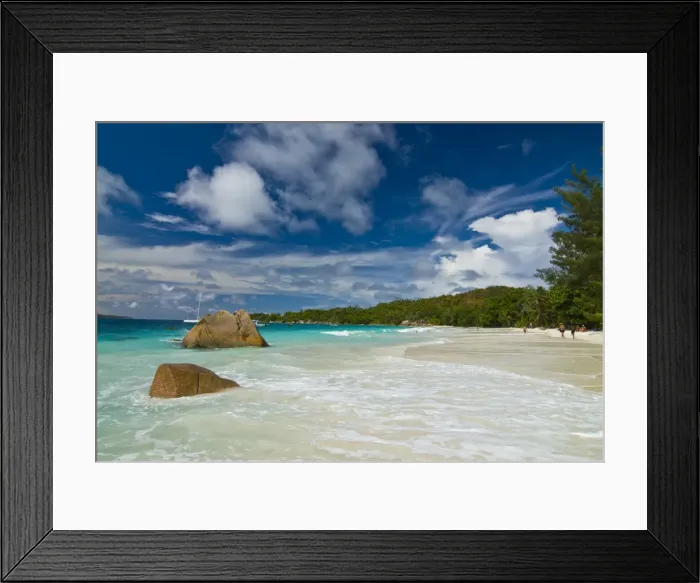 Framed Print : Famous beach of Anse Lazio, Praslin, Seychelles, Indian Ocean, Africa Framed Print : Famous beach of Anse Lazio, Praslin, Seychelles, Indian Ocean, Africa