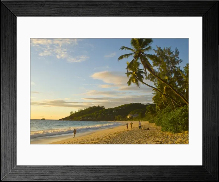 Framed Print : Beach Anse Intendance at sunset, Mahe, Seychelles, Indian Ocean, Africa Framed Print : Beach Anse Intendance at sunset, Mahe, Seychelles, Indian Ocean, Africa