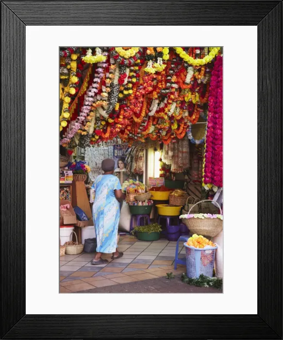 Framed Print : Stall selling colourful decorations at Victoria Street Market, Durban, KwaZulu-Natal Framed Print : Stall selling colourful decorations at Victoria Street Market, Durban, KwaZulu-Natal