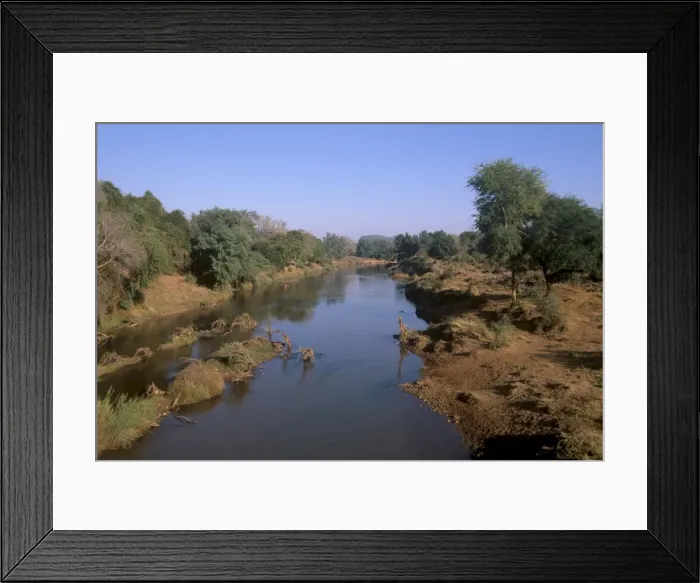 Framed Print : Luvuvhu river, tributary of Limpopo river, northern tip of Kruger National Park Framed Print : Luvuvhu river, tributary of Limpopo river, northern tip of Kruger National Park