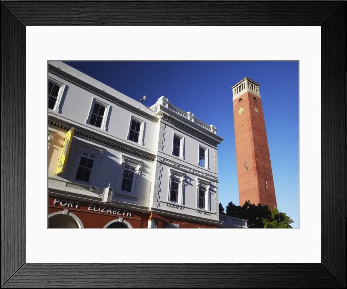Framed Print : Campanile and train station, Port Elizabeth, Eastern Cape, South Africa, Africa Framed Print : Campanile and train station, Port Elizabeth, Eastern Cape, South Africa, Africa