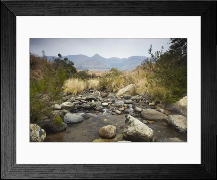 Framed Print : Mpofane River, Monks Cowl Nature Reserve, Ukhahlamba-Drakensberg Park Framed Print : Mpofane River, Monks Cowl Nature Reserve, Ukhahlamba-Drakensberg Park