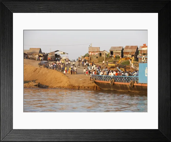 Framed Print : Mekong River ferry in Phnom Penh, Cambodia, Indochina, Southeast Asia, Asia Framed Print : Mekong River ferry in Phnom Penh, Cambodia, Indochina, Southeast Asia, Asia