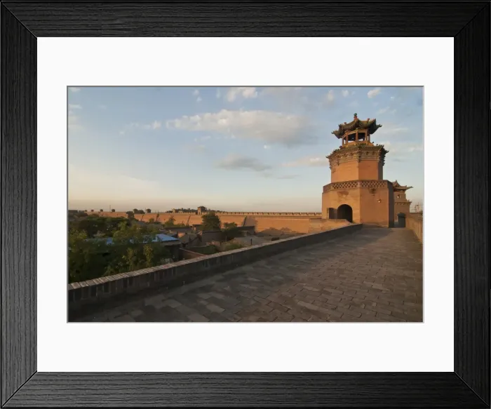 Framed Print : Overlook of Pingyao, renowned for its well-preserved ancient city wall Framed Print : Overlook of Pingyao, renowned for its well-preserved ancient city wall