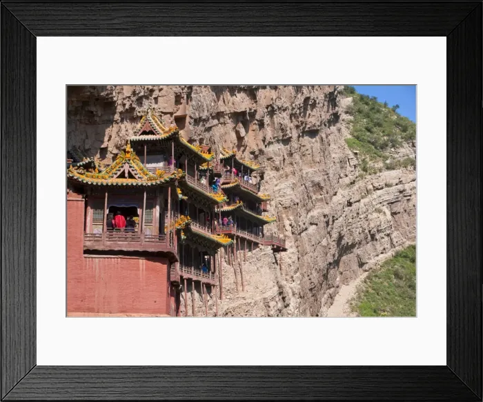 Framed Print : The Hanging Temple (Hanging Monastery) near Mount Heng in the province of Shanxi Framed Print : The Hanging Temple (Hanging Monastery) near Mount Heng in the province of Shanxi