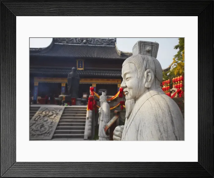 Framed Print : Statue in Confucius Temple, Fuzi Miao area, Nanjing, Jiangsu, China, Asia Framed Print : Statue in Confucius Temple, Fuzi Miao area, Nanjing, Jiangsu, China, Asia