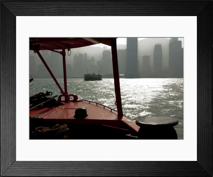 Framed Print : Star ferry harbour, Hong Kong, China, Asia Framed Print : Star ferry harbour, Hong Kong, China, Asia