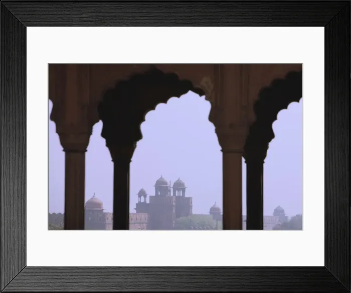Framed Print : Red Fort from arches of Jami Masjid mosque, Old Delhi, India, Asia Framed Print : Red Fort from arches of Jami Masjid mosque, Old Delhi, India, Asia