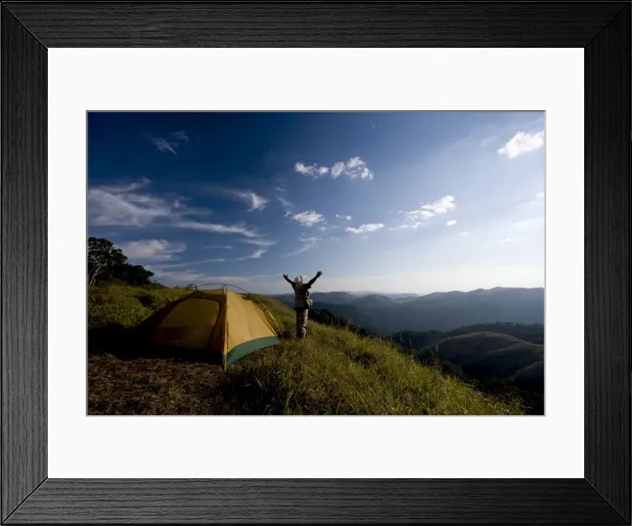 Framed Print : Camping, Gavi, Periyar Tiger Reserve, Kerala, India, Asia Framed Print : Camping, Gavi, Periyar Tiger Reserve, Kerala, India, Asia