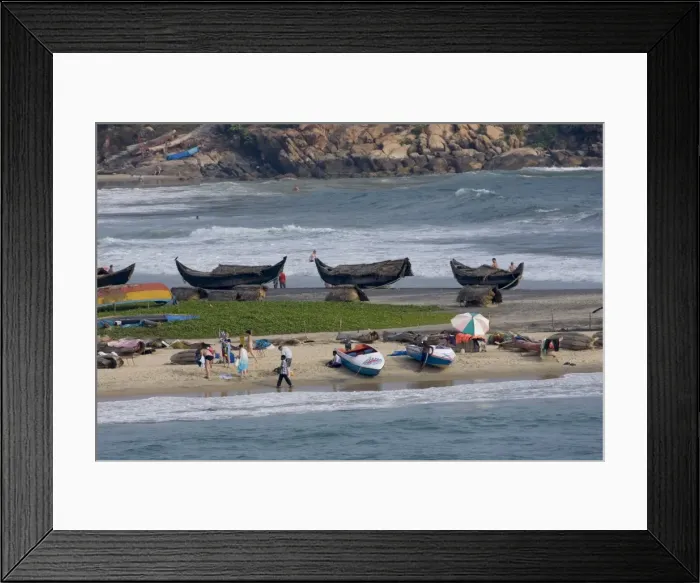 Framed Print : Vizhinjam beach, Trivandrum, Kerala, India, Asia Framed Print : Vizhinjam beach, Trivandrum, Kerala, India, Asia