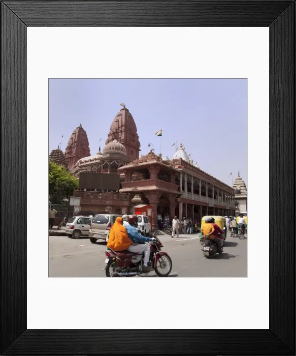 Framed Print : Busy road, Chandni Chowk, Old Delhi, India, Asia Framed Print : Busy road, Chandni Chowk, Old Delhi, India, Asia