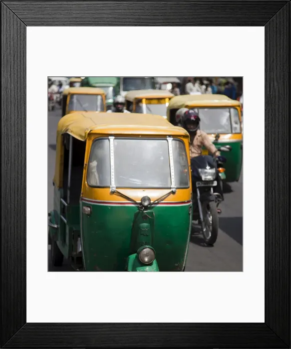 Framed Print : Busy road with Tuk-tuk auto rickshaws, Chandni Chowk, Old Delhi, India, Asia Framed Print : Busy road with Tuk-tuk auto rickshaws, Chandni Chowk, Old Delhi, India, Asia