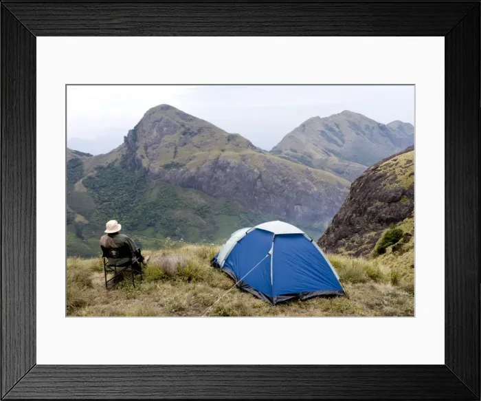Framed Print : Camping, Meesapuli, Munnar, Kerala, India, Asia Framed Print : Camping, Meesapuli, Munnar, Kerala, India, Asia