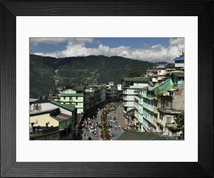 Framed Print : View of Gangtok, East Sikkim, Sikkim, India, Asia Framed Print : View of Gangtok, East Sikkim, Sikkim, India, Asia