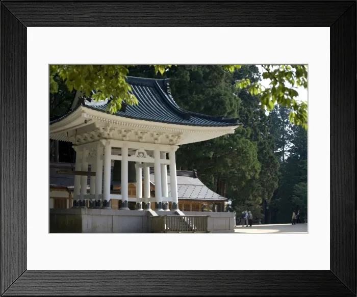 Framed Print : Buddhist temple bell Daito no Kane at the Dai Garan area of Mount Koya Framed Print : Buddhist temple bell Daito no Kane at the Dai Garan area of Mount Koya