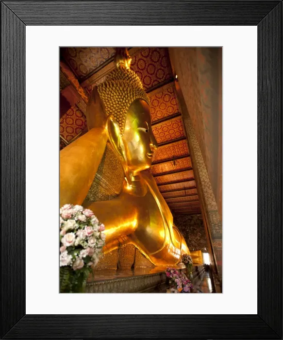 Framed Print : Reclining Buddha, Wat Pho, Bangkok, Thailand, Southeast Asia, Asia