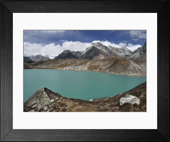Framed Print : Gokyo Lakes, Gokyo, Sagarmatha National Park, UNESCO World Heritage Site) Framed Print : Gokyo Lakes, Gokyo, Sagarmatha National Park, UNESCO World Heritage Site)