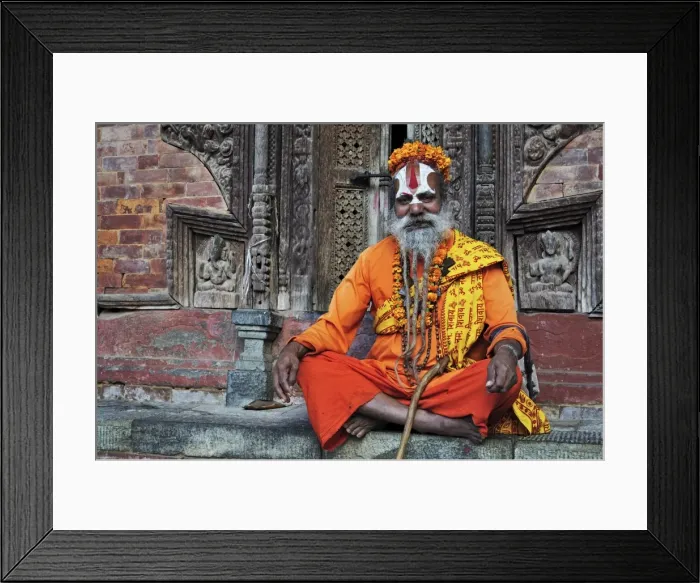 Framed Print : Sadhu, Durbar Square, UNESCO World Heritage Site, Kathmandu, Bagmati, Central Region Framed Print : Sadhu, Durbar Square, UNESCO World Heritage Site, Kathmandu, Bagmati, Central Region