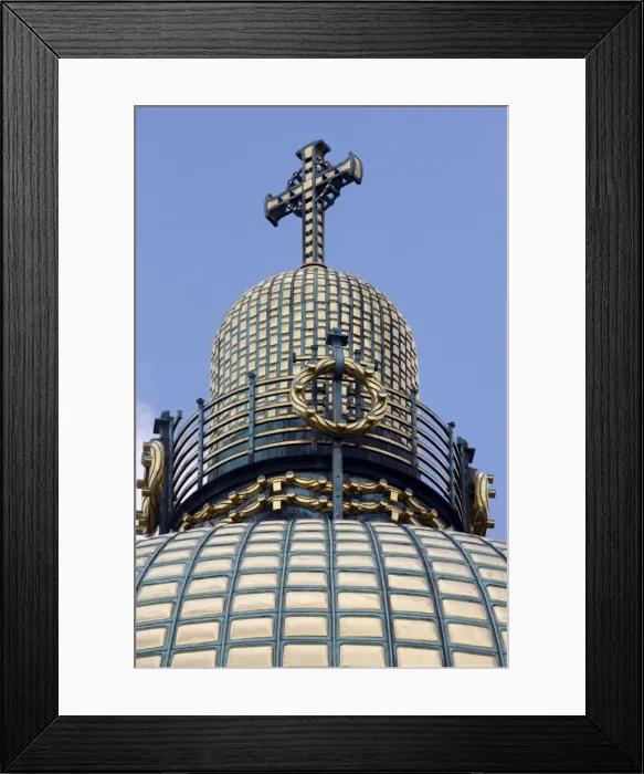 Framed Print : Am Steinhof church dome, Vienna, Austria, Europe Framed Print : Am Steinhof church dome, Vienna, Austria, Europe