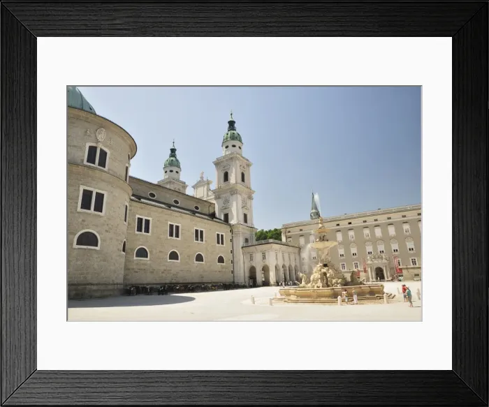 Framed Print : Residenzplatz, Salzburg, Austria, Europe Framed Print : Residenzplatz, Salzburg, Austria, Europe