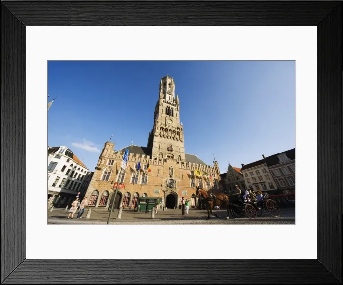Framed Print : The 13th century Belfort (belfry tower) in market square, Old Town, UNESCO World Heritage Site Framed Print : The 13th century Belfort (belfry tower) in market square, Old Town, UNESCO World Heritage Site
