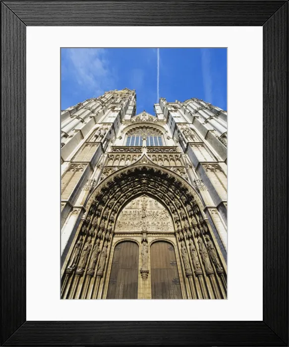 Framed Print : Sculpture detail on Onze Lieve Vrouwekathedraal, Antwerp, Flanders, Belgium, Europe Framed Print : Sculpture detail on Onze Lieve Vrouwekathedraal, Antwerp, Flanders, Belgium, Europe