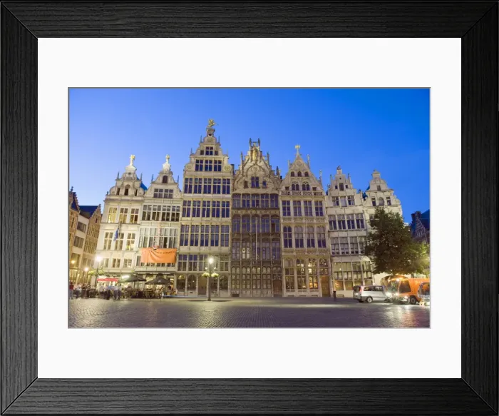 Framed Print : Stadhuis (City Hall) illuminated at night, Antwerp, Flanders, Belgium, Europe Framed Print : Stadhuis (City Hall) illuminated at night, Antwerp, Flanders, Belgium, Europe