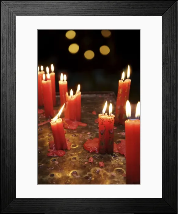 Framed Print : Candle offerings in Buddhist temple, Ho Chi Minh City, Vietnam, Indochina Framed Print : Candle offerings in Buddhist temple, Ho Chi Minh City, Vietnam, Indochina