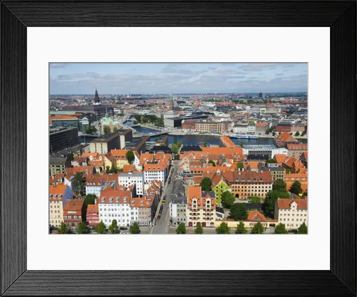 Framed Print : Panoramic city view, Copenhagen, Denmark, Scandinavia, Europe Framed Print : Panoramic city view, Copenhagen, Denmark, Scandinavia, Europe