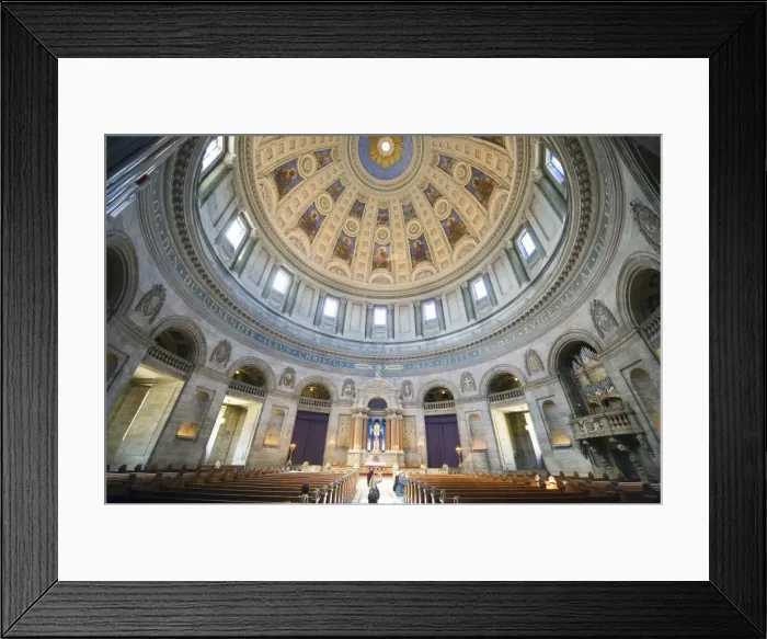 Framed Print : Painted domed ceiling inside Frederikskirken Church (Marmorkirken), Copenhagen Framed Print : Painted domed ceiling inside Frederikskirken Church (Marmorkirken), Copenhagen