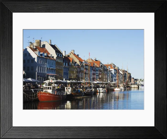 Framed Print : Boats in Nyhavn harbour, Copenhagen, Denmark, Scandinavia, Europe Framed Print : Boats in Nyhavn harbour, Copenhagen, Denmark, Scandinavia, Europe