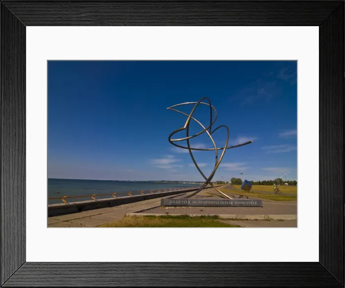 Framed Print : Sculpture at the beachfront of Pirita, Tallinn, Estonia, Baltic States, Europe Framed Print : Sculpture at the beachfront of Pirita, Tallinn, Estonia, Baltic States, Europe