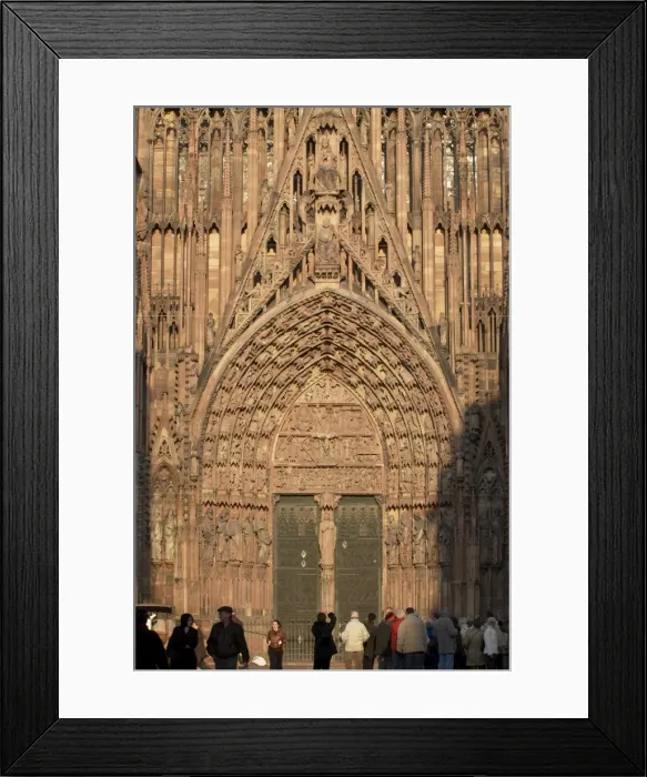 Framed Print : Central doorway of Notre-Dame gothic cathedral, UNESCO World Heritage Site Framed Print : Central doorway of Notre-Dame gothic cathedral, UNESCO World Heritage Site