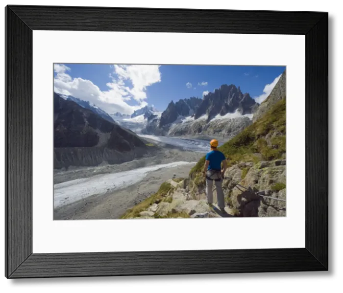 Framed Print : Mer de Glace glacier, Mont Blanc range, Chamonix, French Alps, France, Europe Framed Print : Mer de Glace glacier, Mont Blanc range, Chamonix, French Alps, France, Europe