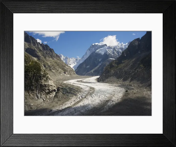 Framed Print : Mer de Glace glacier, Mont Blanc range, Chamonix, French Alps, France, Europe Framed Print : Mer de Glace glacier, Mont Blanc range, Chamonix, French Alps, France, Europe
