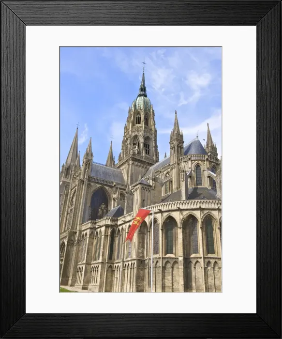 Framed Print : Notre Dame Cathedral, Norman, built in the 12th century, Bayeux, Calvados