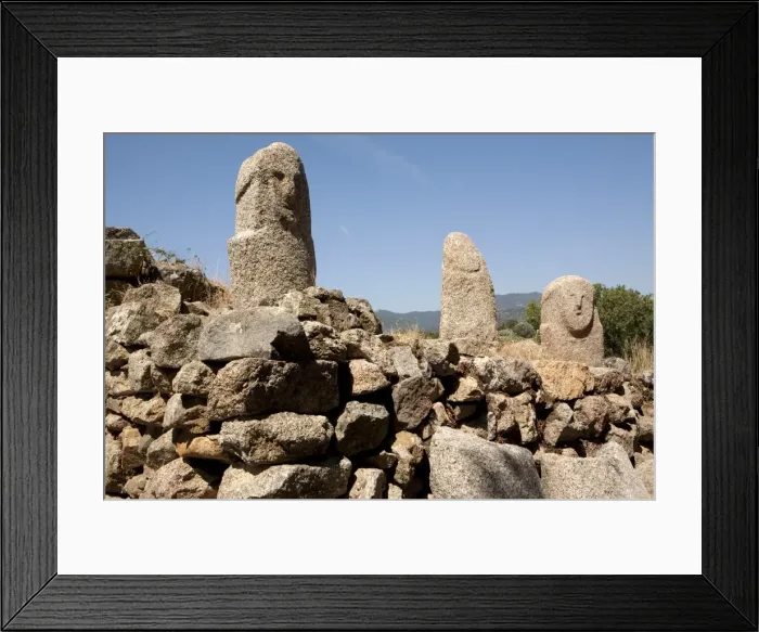 Framed Print : Filitosa Menhirs, Corsica, France, Europe Framed Print : Filitosa Menhirs, Corsica, France, Europe
