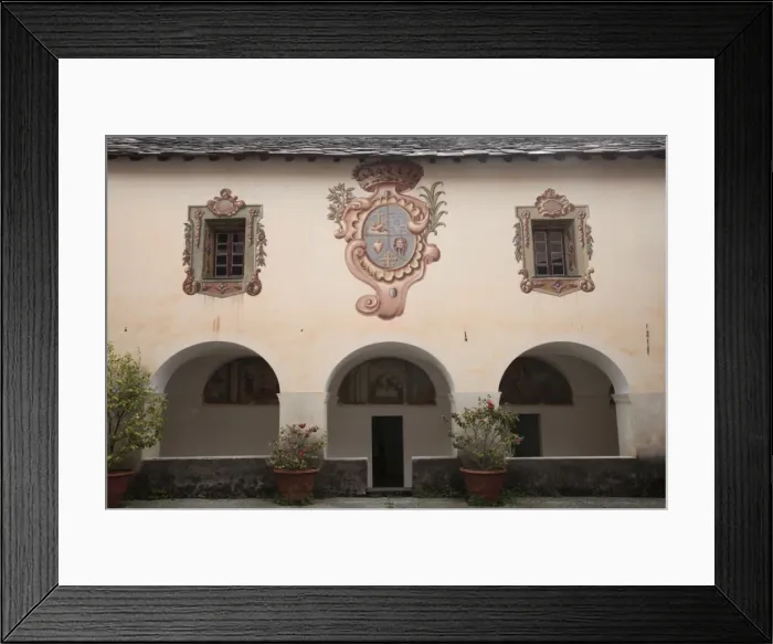 Framed Print : Cloister, Monastery of Saorge, Alpes Maritimes, Provence, France, Europe Framed Print : Cloister, Monastery of Saorge, Alpes Maritimes, Provence, France, Europe