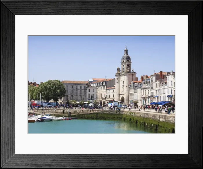 Framed Print : The Great Clock Tower by the harbour, La Rochelle, Charente-Maritime, France, Europe Framed Print : The Great Clock Tower by the harbour, La Rochelle, Charente-Maritime, France, Europe