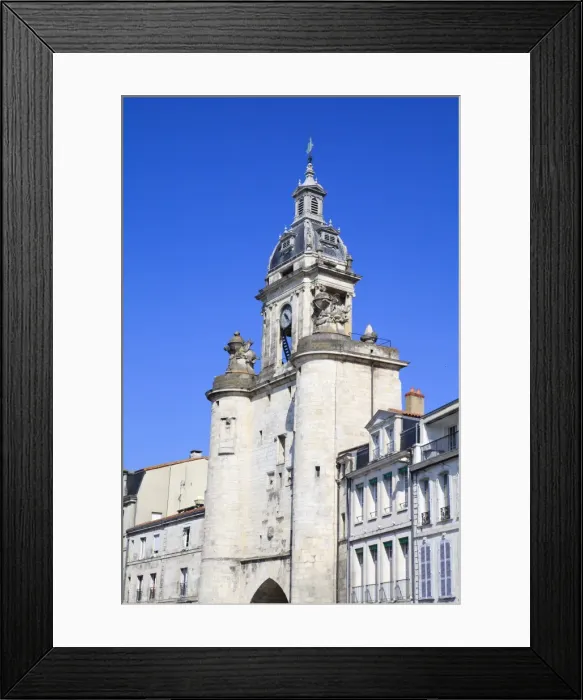 Framed Print : The Great Clock Tower, La Rochelle, Charente-Maritime, France, Europe Framed Print : The Great Clock Tower, La Rochelle, Charente-Maritime, France, Europe