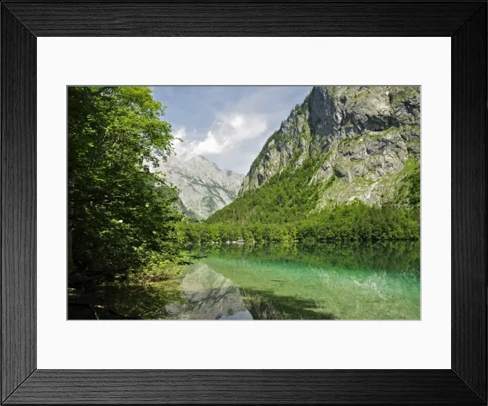 Framed Print : Obersee and Watzmann, Berchtesgadener Land, Bavaria, Germany, Europe Framed Print : Obersee and Watzmann, Berchtesgadener Land, Bavaria, Germany, Europe