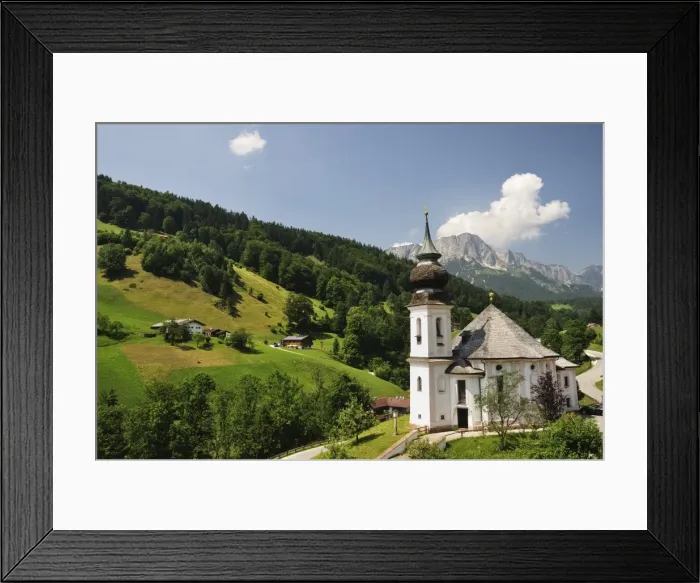 Framed Print : Maria Gern church and Untersberg, Berchtesgadener Land, Bavaria, Germany, Europe Framed Print : Maria Gern church and Untersberg, Berchtesgadener Land, Bavaria, Germany, Europe