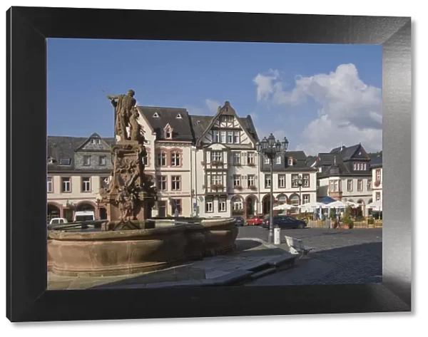 The town square at Weilburg on the River Lahn, Hesse, Germany, Europe
